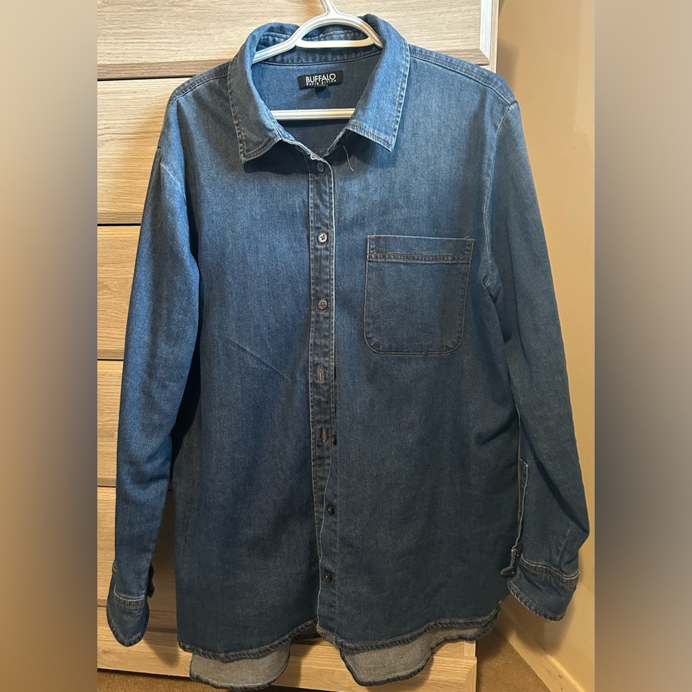 Buffalo David Bitton Blue Denim Shirt